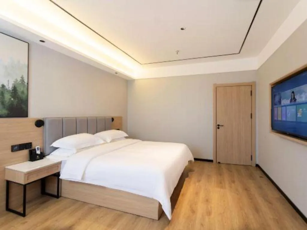 Bed in GreenTree Inn Puyang Fan County People Avenue Banqiao Road Hotel