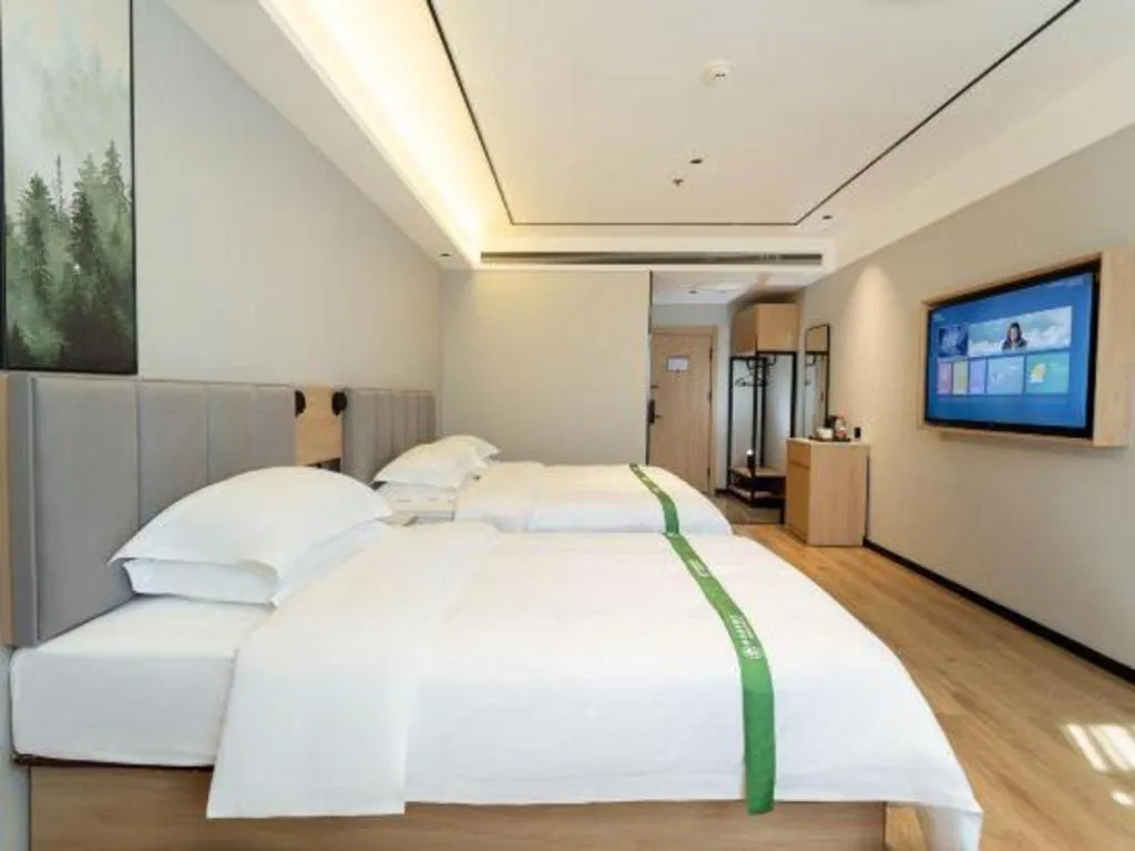 Bed in GreenTree Inn Puyang Fan County People Avenue Banqiao Road Hotel