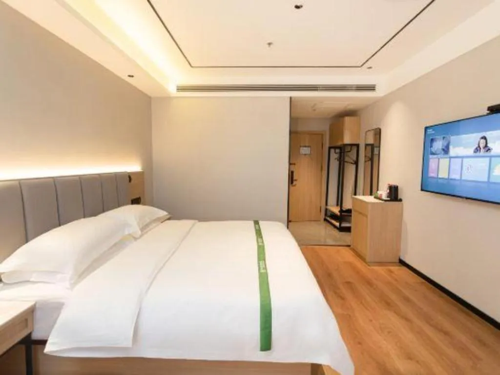 Bed in GreenTree Inn Puyang Fan County People Avenue Banqiao Road Hotel