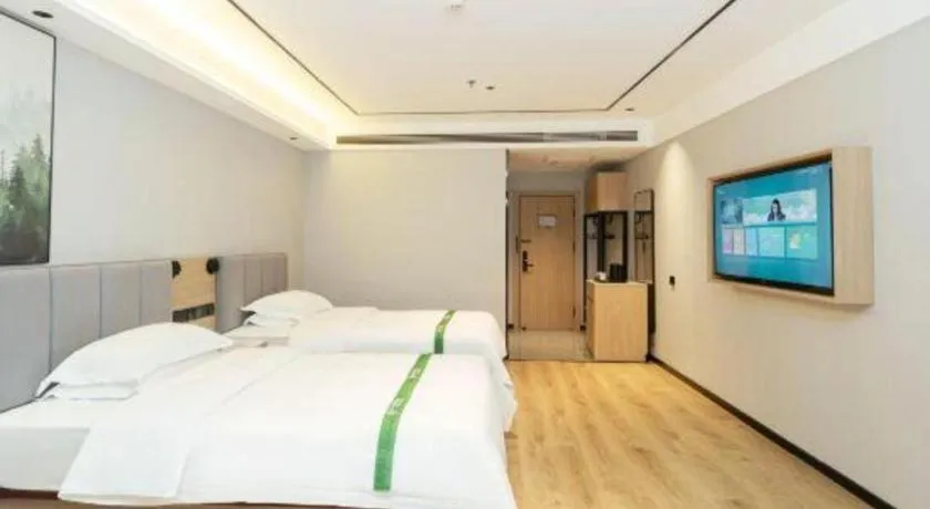 Bed in GreenTree Inn Puyang Fan County People Avenue Banqiao Road Hotel