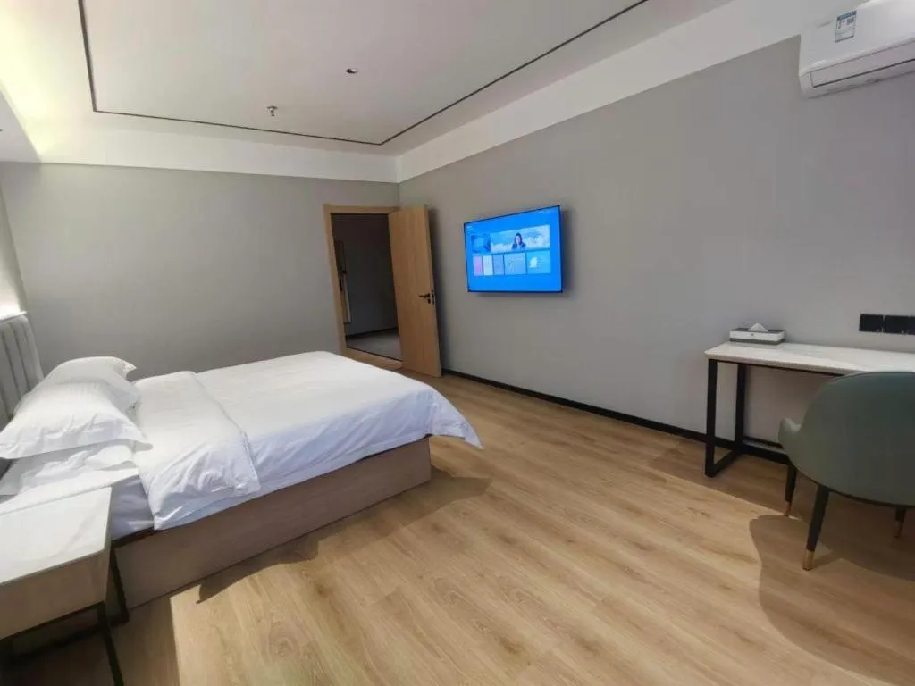 Bed in GreenTree Inn Puyang Fan County People Avenue Banqiao Road Hotel