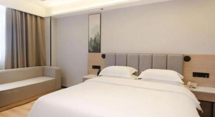 Bed in GreenTree Inn Puyang Fan County People Avenue Banqiao Road Hotel