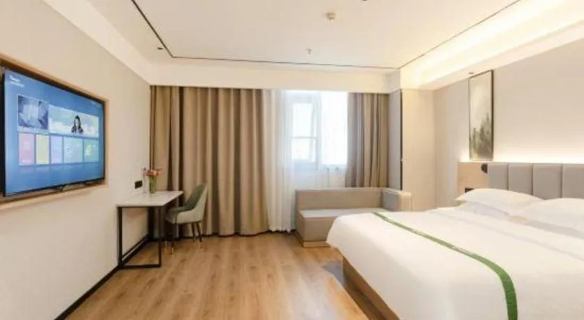 Bed in GreenTree Inn Puyang Fan County People Avenue Banqiao Road Hotel
