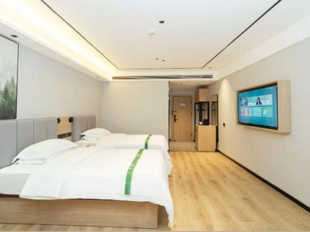 Bed in GreenTree Inn Puyang Fan County People Avenue Banqiao Road Hotel