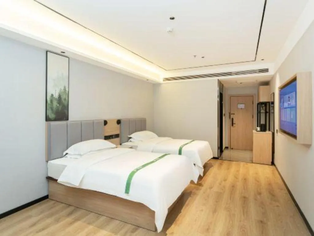 Bed in GreenTree Inn Puyang Fan County People Avenue Banqiao Road Hotel