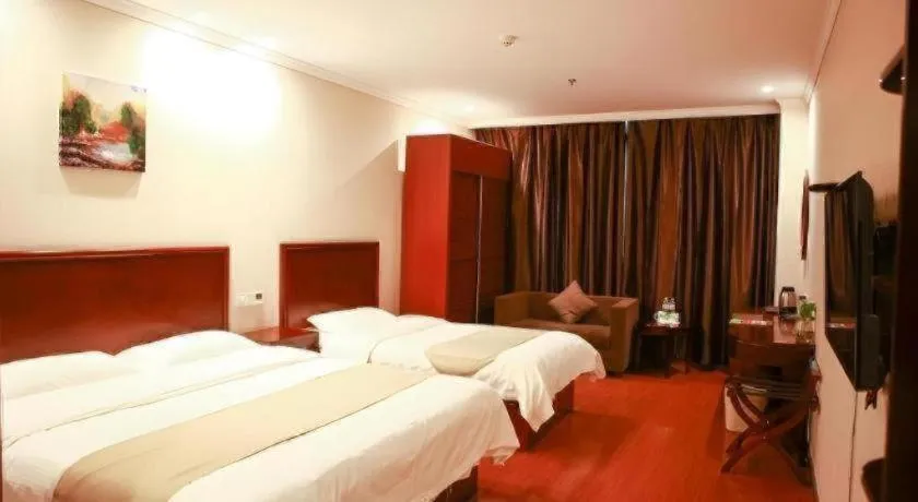 Bed in GreenTree Inn Puyang Fan County People Avenue Banqiao Road Hotel