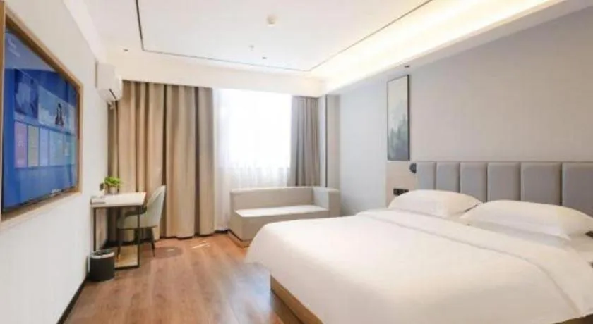 Bed in GreenTree Inn Puyang Fan County People Avenue Banqiao Road Hotel
