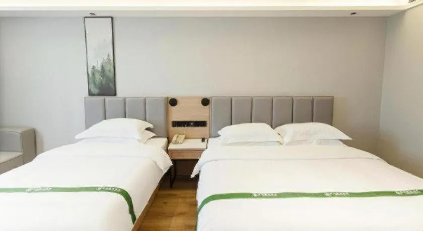 Bed in GreenTree Inn Puyang Fan County People Avenue Banqiao Road Hotel