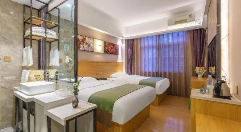 Bed in GreenTree Alliance Hotel Kunming Chuanjin Road Branch