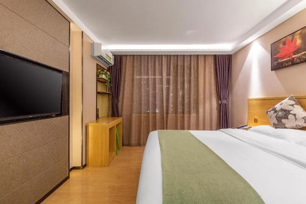 Bed in GreenTree Alliance Hotel Kunming Chuanjin Road Branch