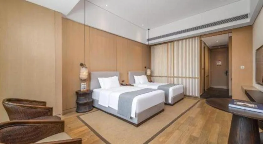 Bed in Jolie Vue Boutique Hotel Sanjiang