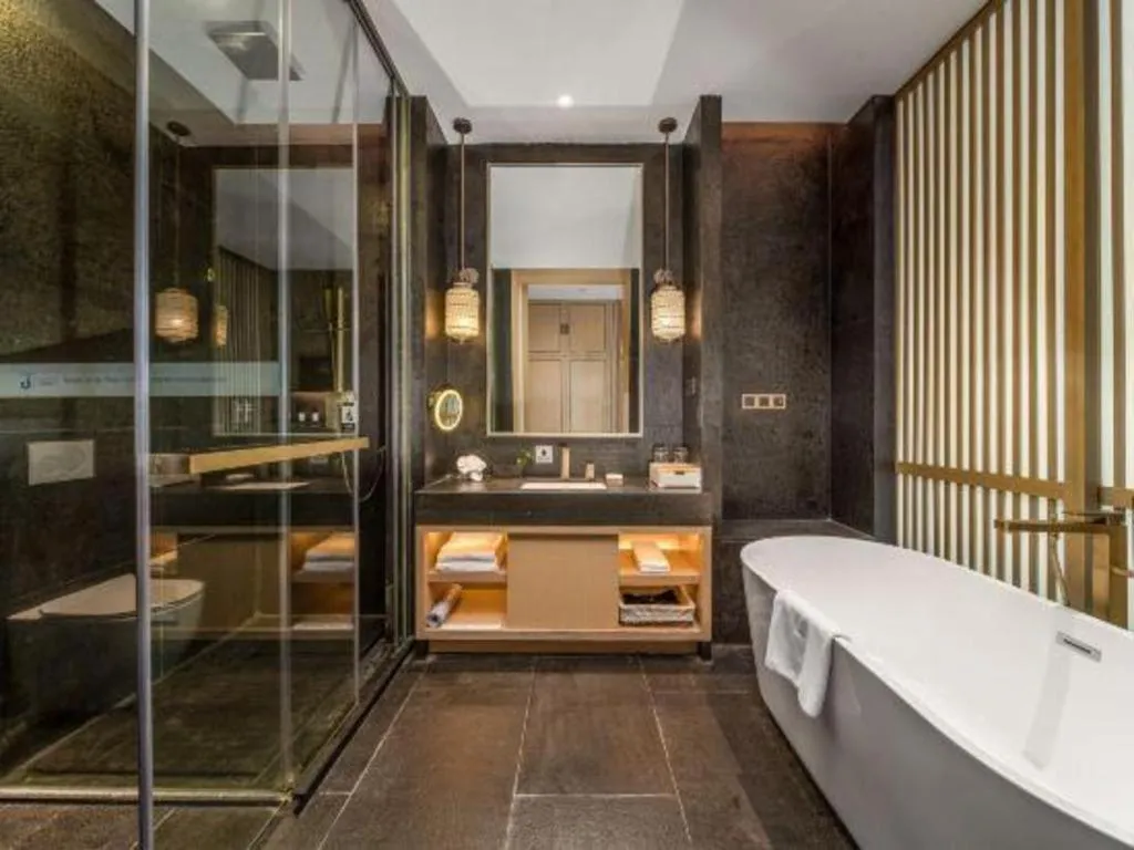 Bed in Jolie Vue Boutique Hotel Sanjiang