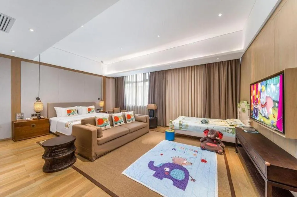 Bed in Jolie Vue Boutique Hotel Sanjiang