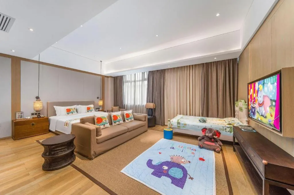 Bed in Jolie Vue Boutique Hotel Sanjiang