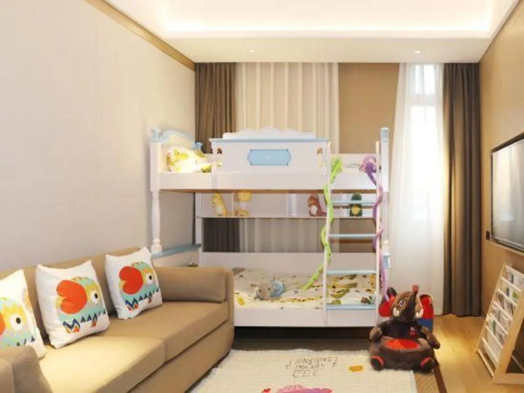 Bed in Jolie Vue Boutique Hotel Sanjiang