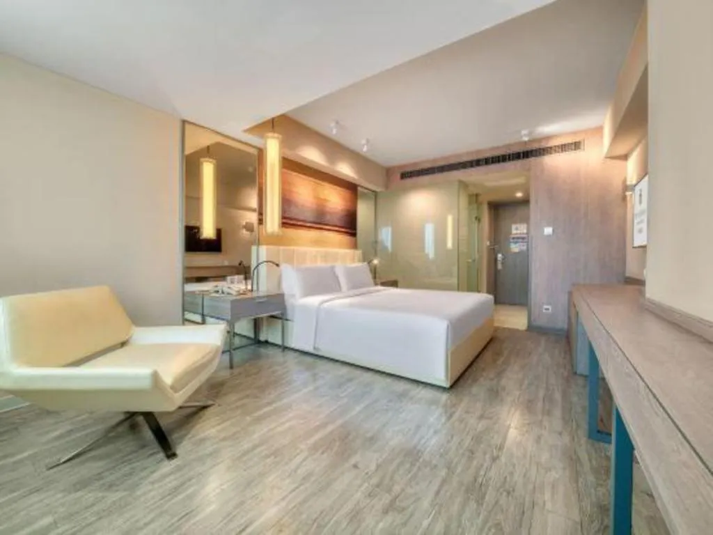 Bed in Jinjiang Metropolo Hotel - Hangzhou Xiasha