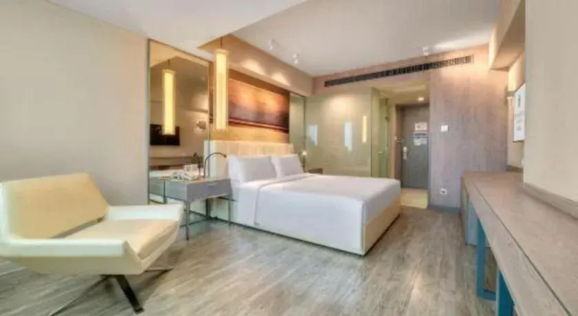 Bed in Jinjiang Metropolo Hotel - Hangzhou Xiasha Bed in Jinjiang Metropolo Hotel - Hangzhou Xiasha