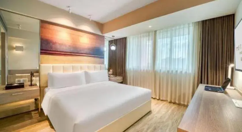 Bed in Jinjiang Metropolo Hotel - Hangzhou Xiasha Bed in Jinjiang Metropolo Hotel - Hangzhou Xiasha