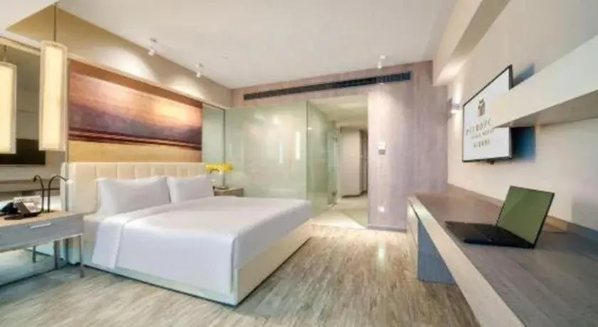 Bed in Jinjiang Metropolo Hotel - Hangzhou Xiasha Bed in Jinjiang Metropolo Hotel - Hangzhou Xiasha