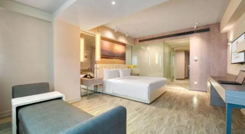 Bed in Jinjiang Metropolo Hotel - Hangzhou Xiasha Bed in Jinjiang Metropolo Hotel - Hangzhou Xiasha