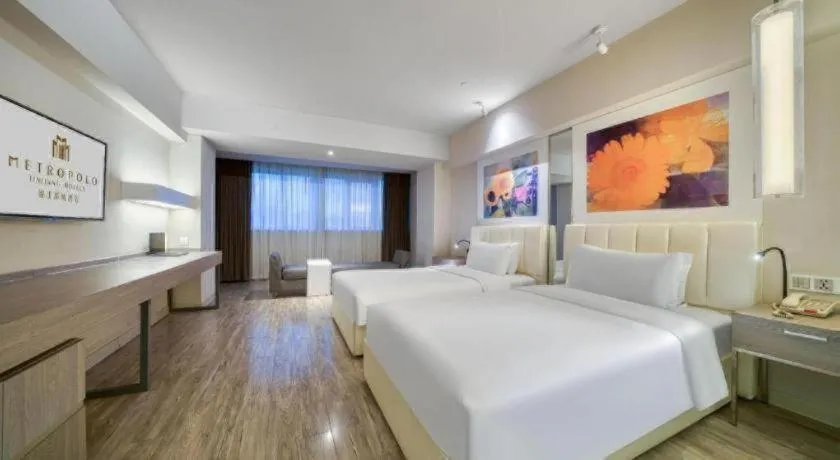 Bed in Jinjiang Metropolo Hotel - Hangzhou Xiasha