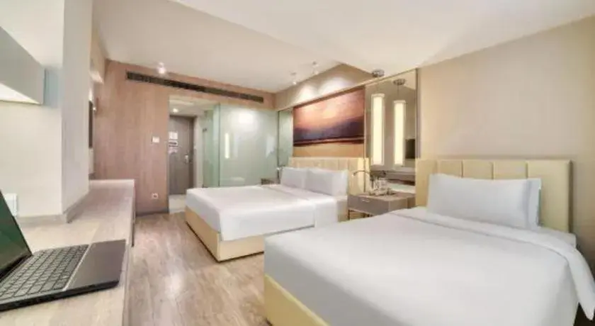 Bed in Jinjiang Metropolo Hotel - Hangzhou Xiasha Bed in Jinjiang Metropolo Hotel - Hangzhou Xiasha