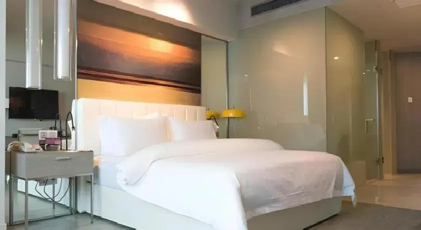 Bed in Jinjiang Metropolo Hotel - Hangzhou Xiasha Bed in Jinjiang Metropolo Hotel - Hangzhou Xiasha