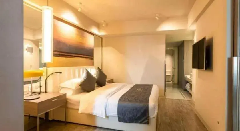 Bed in Jinjiang Metropolo Hotel - Hangzhou Xiasha Bed in Jinjiang Metropolo Hotel - Hangzhou Xiasha