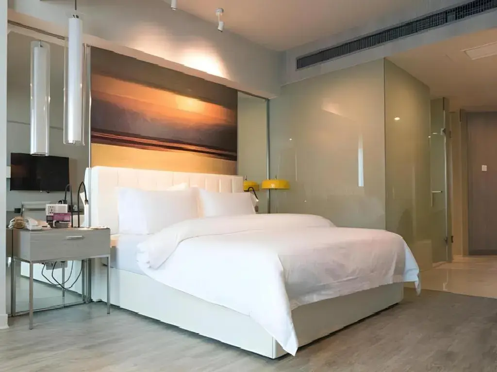 Bed in Jinjiang Metropolo Hotel - Hangzhou Xiasha Bed in Jinjiang Metropolo Hotel - Hangzhou Xiasha