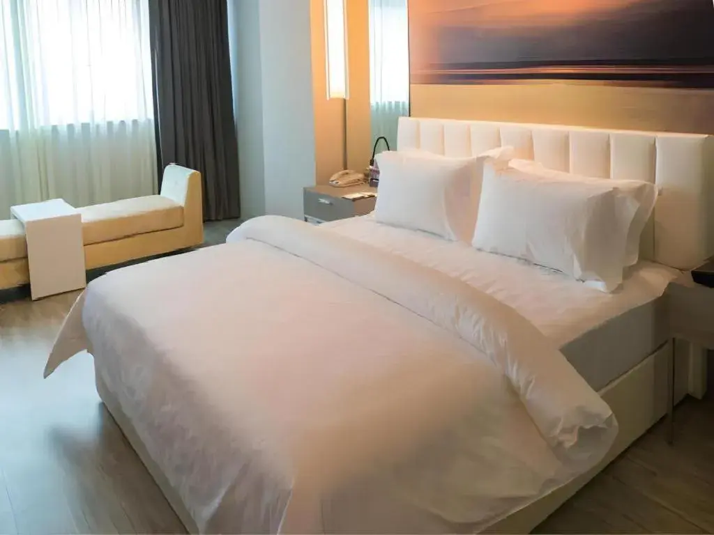 Bed in Jinjiang Metropolo Hotel - Hangzhou Xiasha Bed in Jinjiang Metropolo Hotel - Hangzhou Xiasha