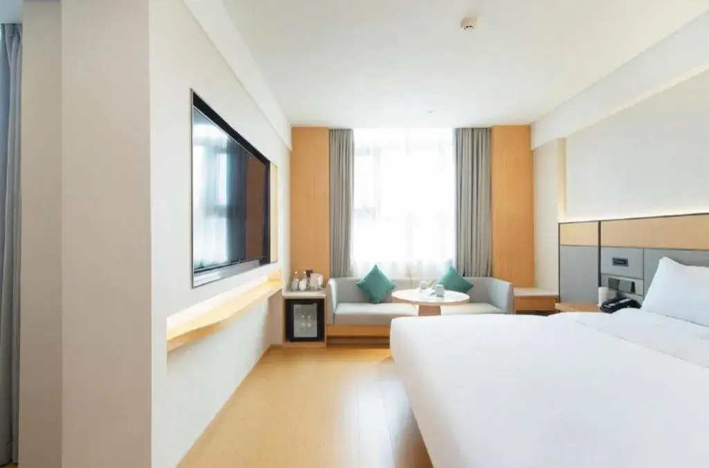 Bed in JI Hotel Xi'an Dayanta Bed in JI Hotel Xi'an Dayanta