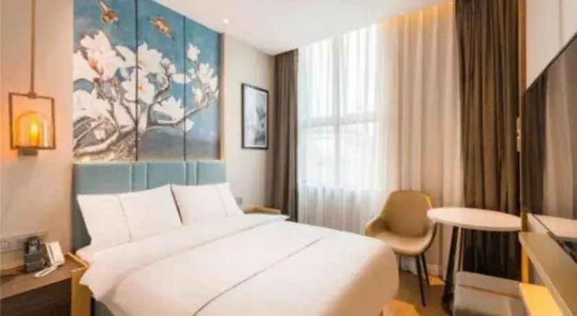 Bed in Jinjiang Inn Zibo People's Park Liuquan Road Bed in Jinjiang Inn Zibo People's Park Liuquan Road