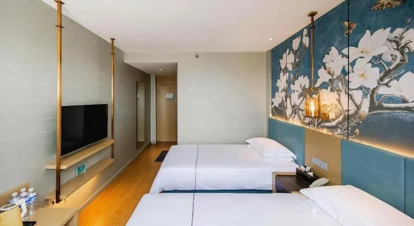 Bed in Jinjiang Inn Zibo People's Park Liuquan Road