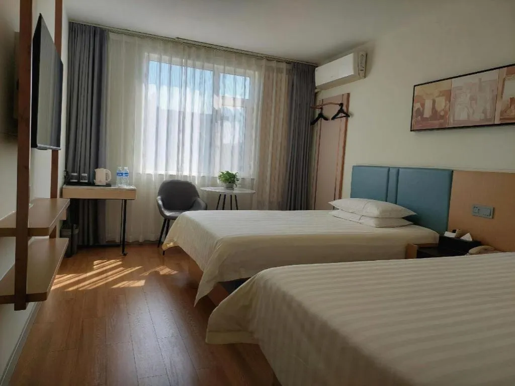 Bed in Jinjiang Inn Zibo People's Park Liuquan Road