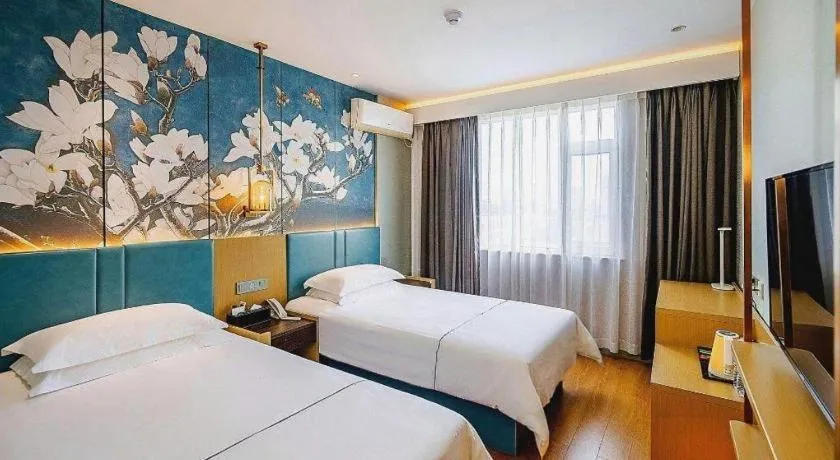 Bed in Jinjiang Inn Zibo People's Park Liuquan Road