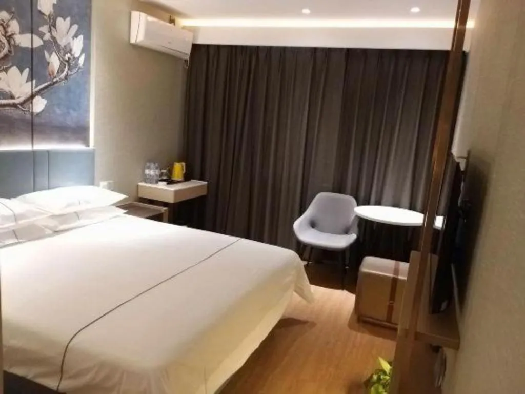 Bed in Jinjiang Inn Zibo People's Park Liuquan Road