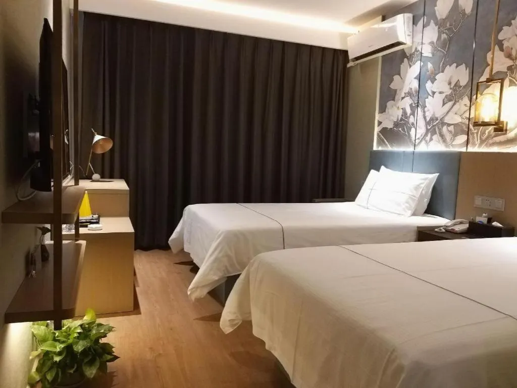 Bed in Jinjiang Inn Zibo People's Park Liuquan Road