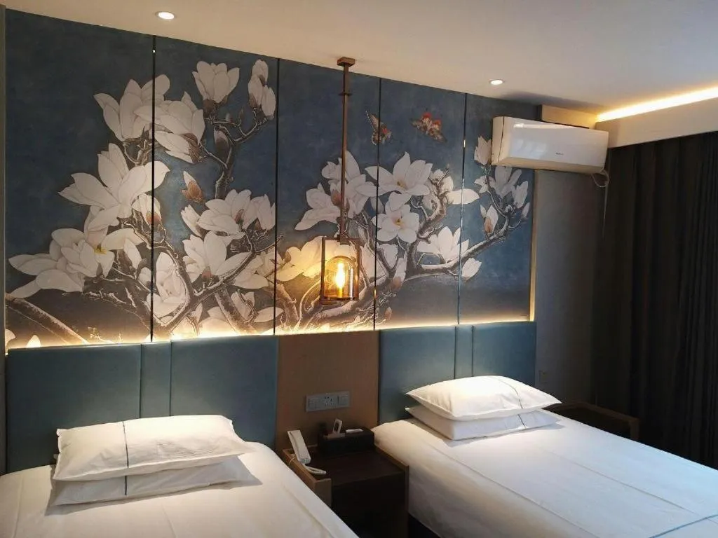 Bed in Jinjiang Inn Zibo People's Park Liuquan Road