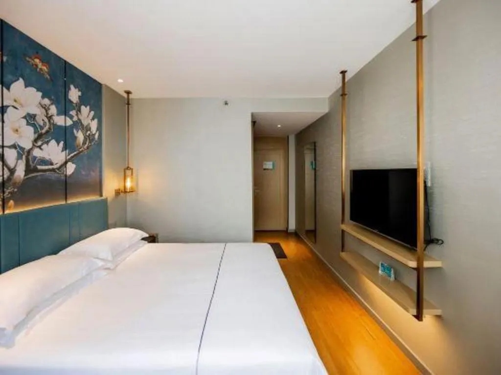 Bed in Jinjiang Inn Zibo People's Park Liuquan Road