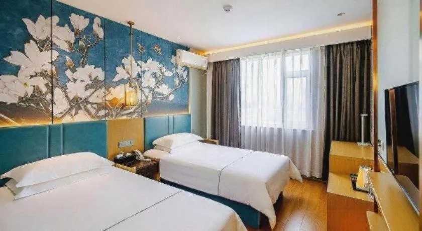 Bed in Jinjiang Inn Zibo People's Park Liuquan Road