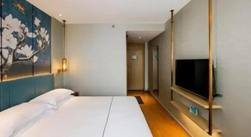 Bed in Jinjiang Inn Zibo People's Park Liuquan Road Bed in Jinjiang Inn Zibo People's Park Liuquan Road