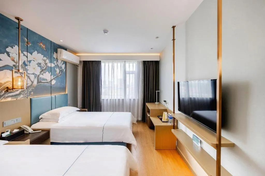 Bed in Jinjiang Inn Zibo People's Park Liuquan Road