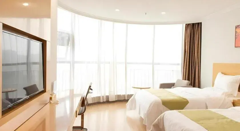 Bed in GreenTree Alliance Hotel Foshan Nanhai District Pingzhou Yuqi Street Bed in GreenTree Alliance Hotel Foshan Nanhai District Pingzhou Yuqi Street