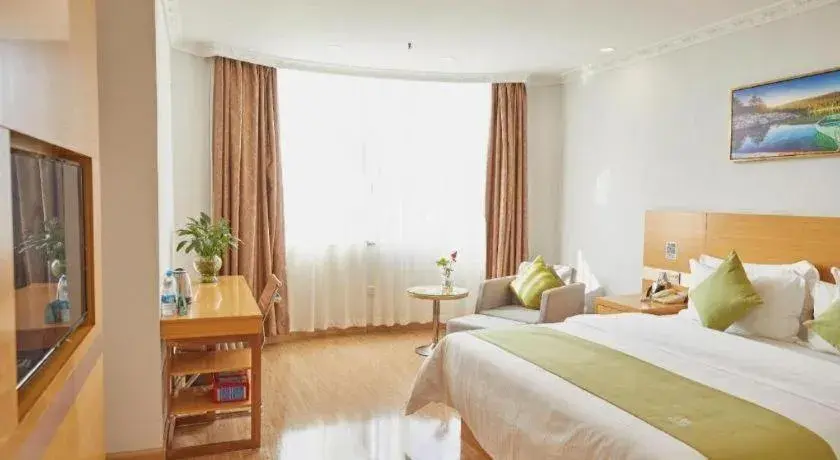 Bed in GreenTree Alliance Hotel Foshan Nanhai District Pingzhou Yuqi Street Bed in GreenTree Alliance Hotel Foshan Nanhai District Pingzhou Yuqi Street