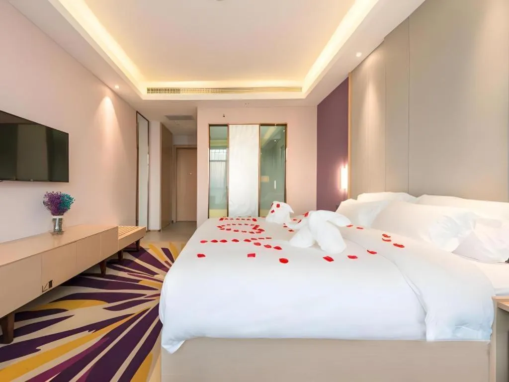 Bed in Lavande Hotels·Anyang Wojin Wanda Plaza