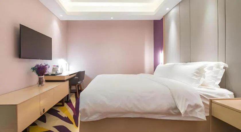 Bed in Lavande Hotels·Anyang Wojin Wanda Plaza