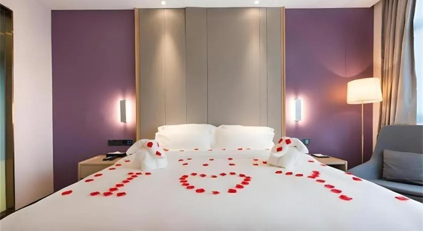 Bed in Lavande Hotels·Anyang Wojin Wanda Plaza