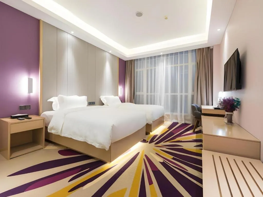 Bed in Lavande Hotels·Anyang Wojin Wanda Plaza