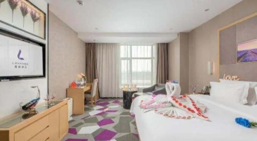 Bed in Lavande Hotel Foshan Nanhai Xinduhui Dali Commercial Pedestrian Street