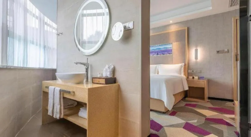 Bed in Lavande Hotel Foshan Nanhai Xinduhui Dali Commercial Pedestrian Street